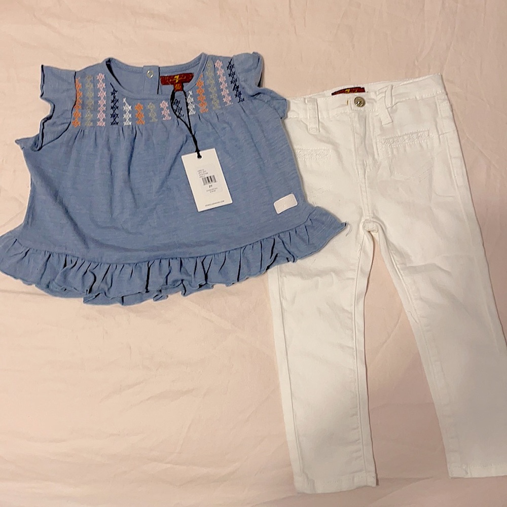 7for all mankind baby girl set